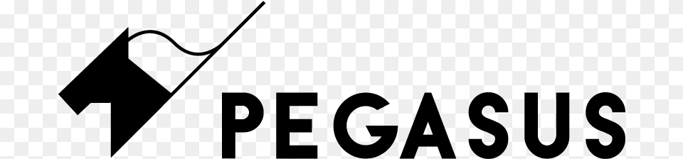 Pegasus Font Logo Design, Gray Free Png