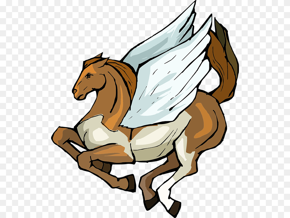 Pegasus Horse Wings Character Fantasy Fly, Baby, Person, Face, Head Free Png Download