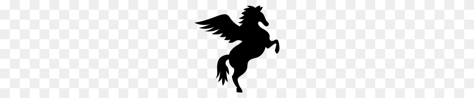 Pegasus Icons Noun Project, Gray Free Transparent Png