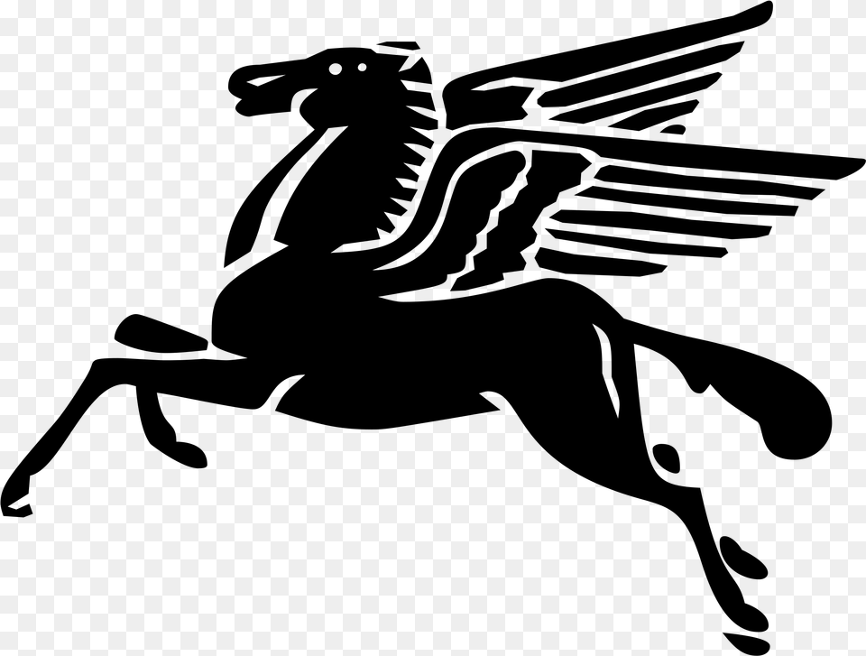 Pegasus Logo, Gray Free Png Download
