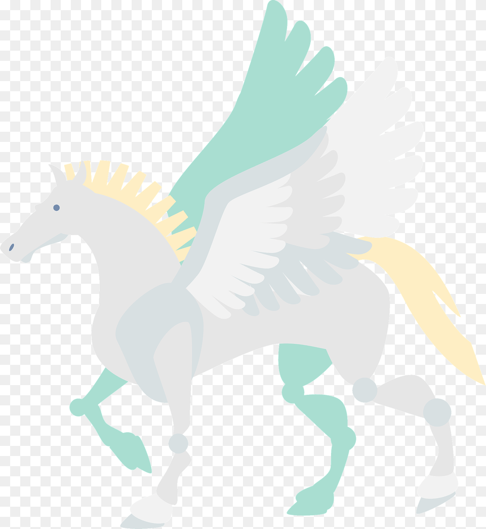 Pegasus Mythical Creature Clipart, Animal, Baby, Person Png Image
