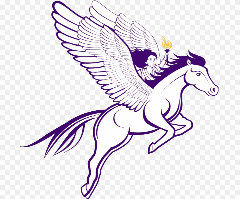 Pegasus Photo Woman Holding A Torch Horse With Wings, Face, Head, Person, Animal Free Transparent Png