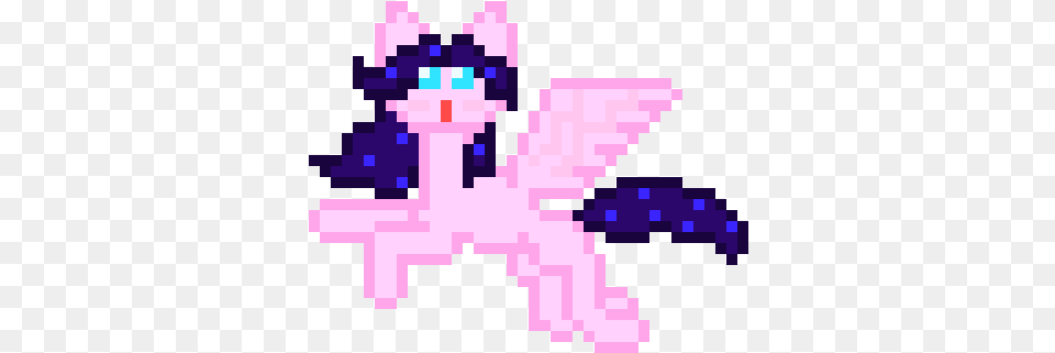 Pegasus Pixel Art Maker Fictional Character, Purple Png