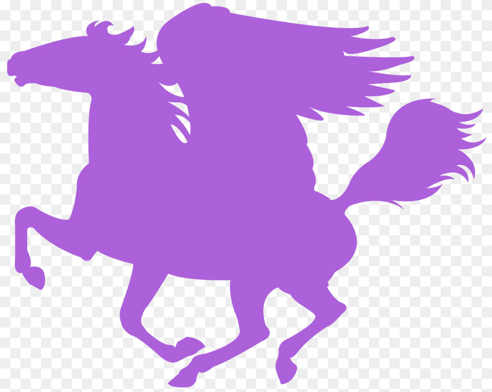 Pegasus Silhouette, Animal, Baby, Person, Horse Free Transparent Png