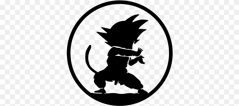 Pegatina Dragon Ball Goku Kame Hame Dragon Ball Z Stencil, Gray Png Image