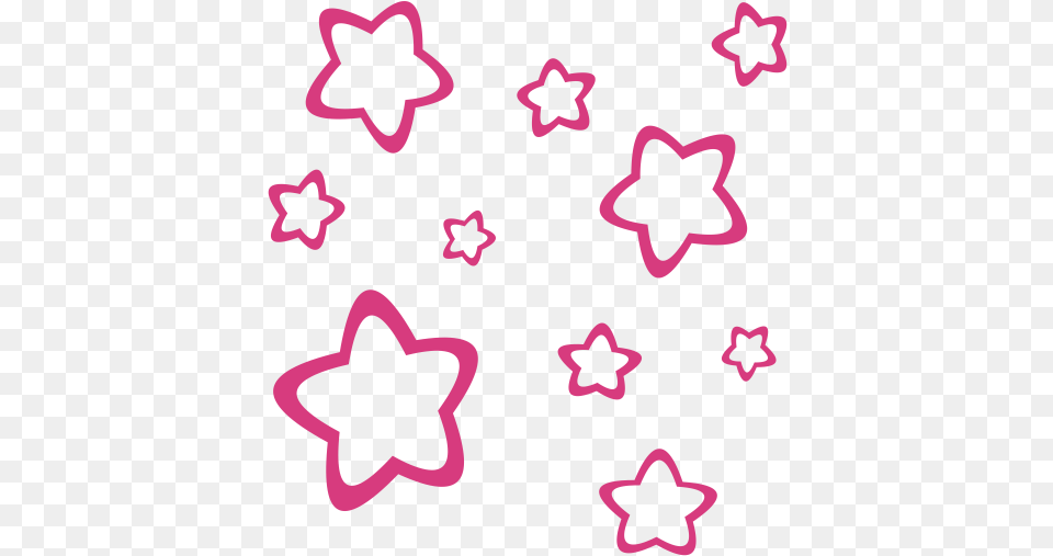 Pegatina Hello Kitty Estrellas Vinilo Hello Kitty Fuchsia, Symbol Free Png