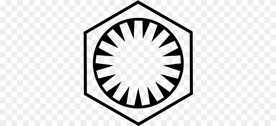 Pegatina Star Wras Primera Orden Star Wars First Order Logo, Gray Png
