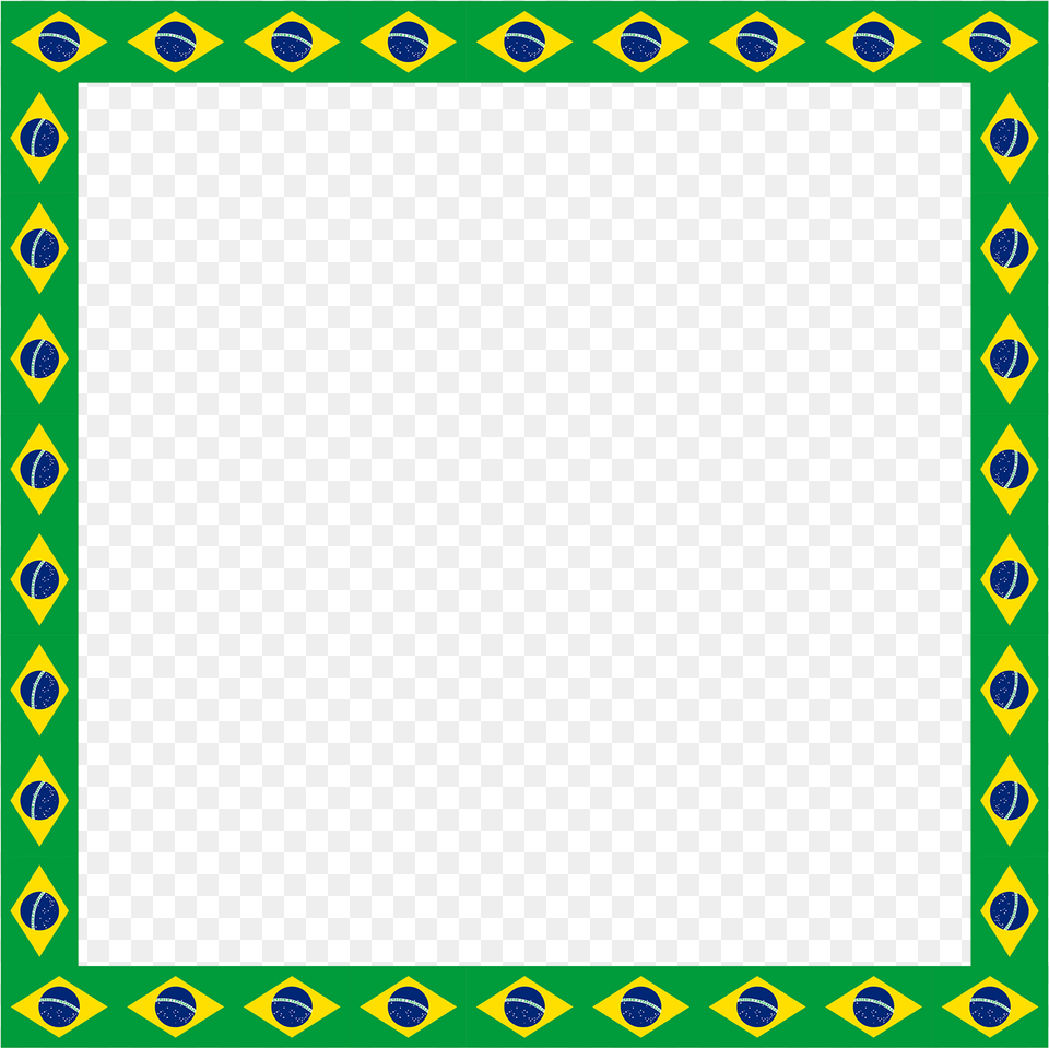 Pele Brazil Flag Border Illustration Frame Of Brazil, Home Decor, Blackboard Png Image