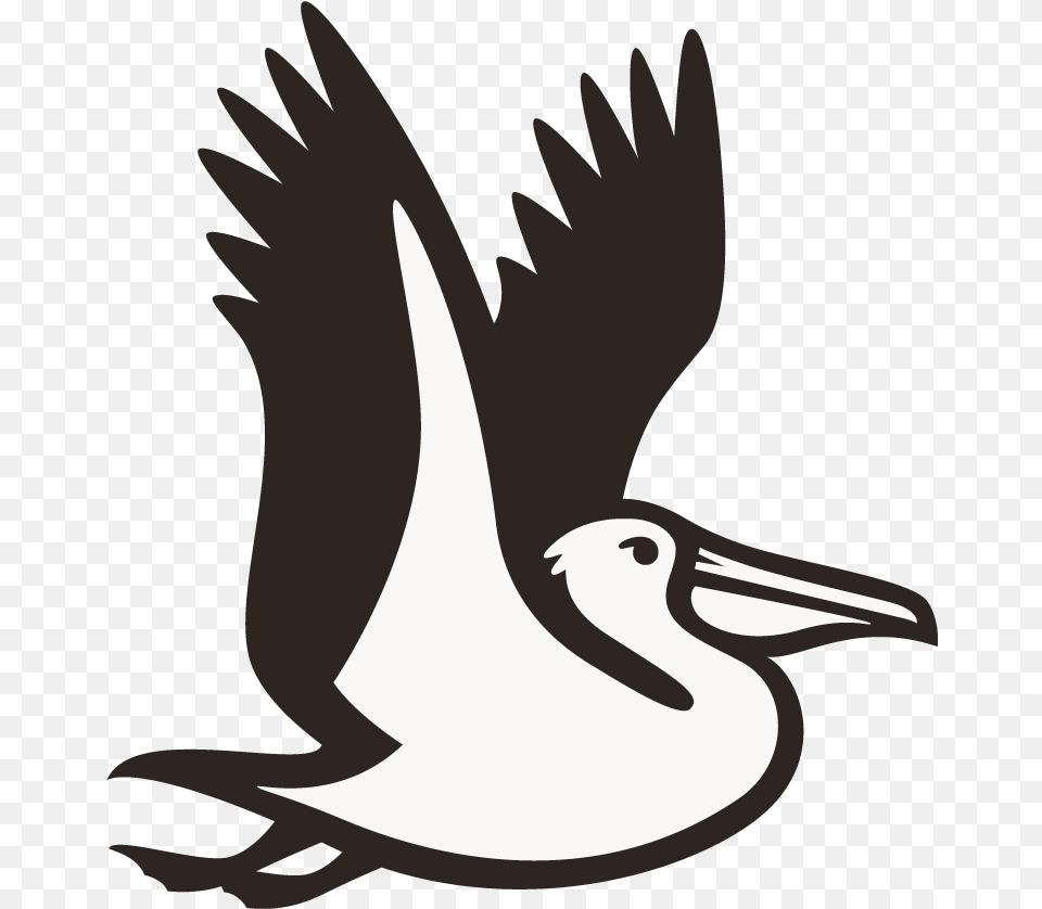 Pelican Books Logo, Animal, Bird, Waterfowl, Fish Png