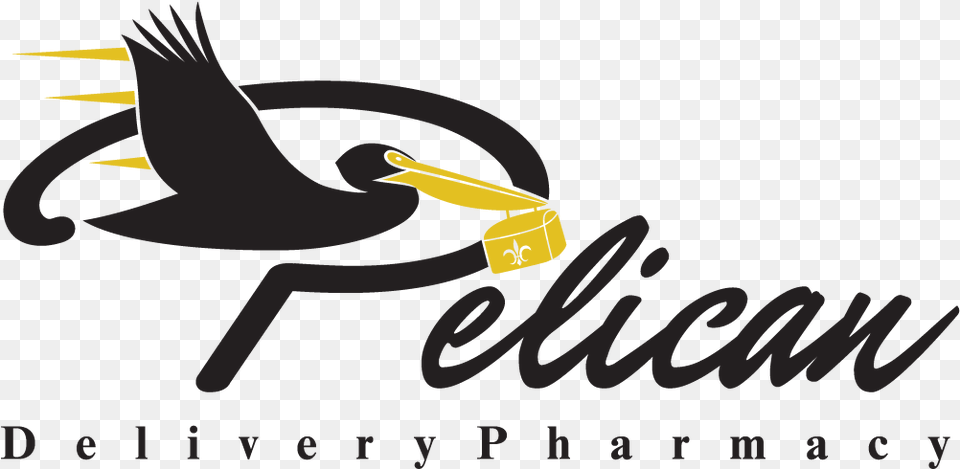 Pelican Delivery Pharmacy Pelican, Animal, Bird, Waterfowl, Text Png
