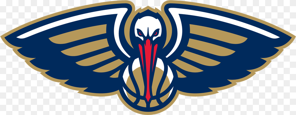 Pelicans Playoff Moments New Orleans Pelicans Logo, Emblem, Symbol, Animal, Fish Free Transparent Png