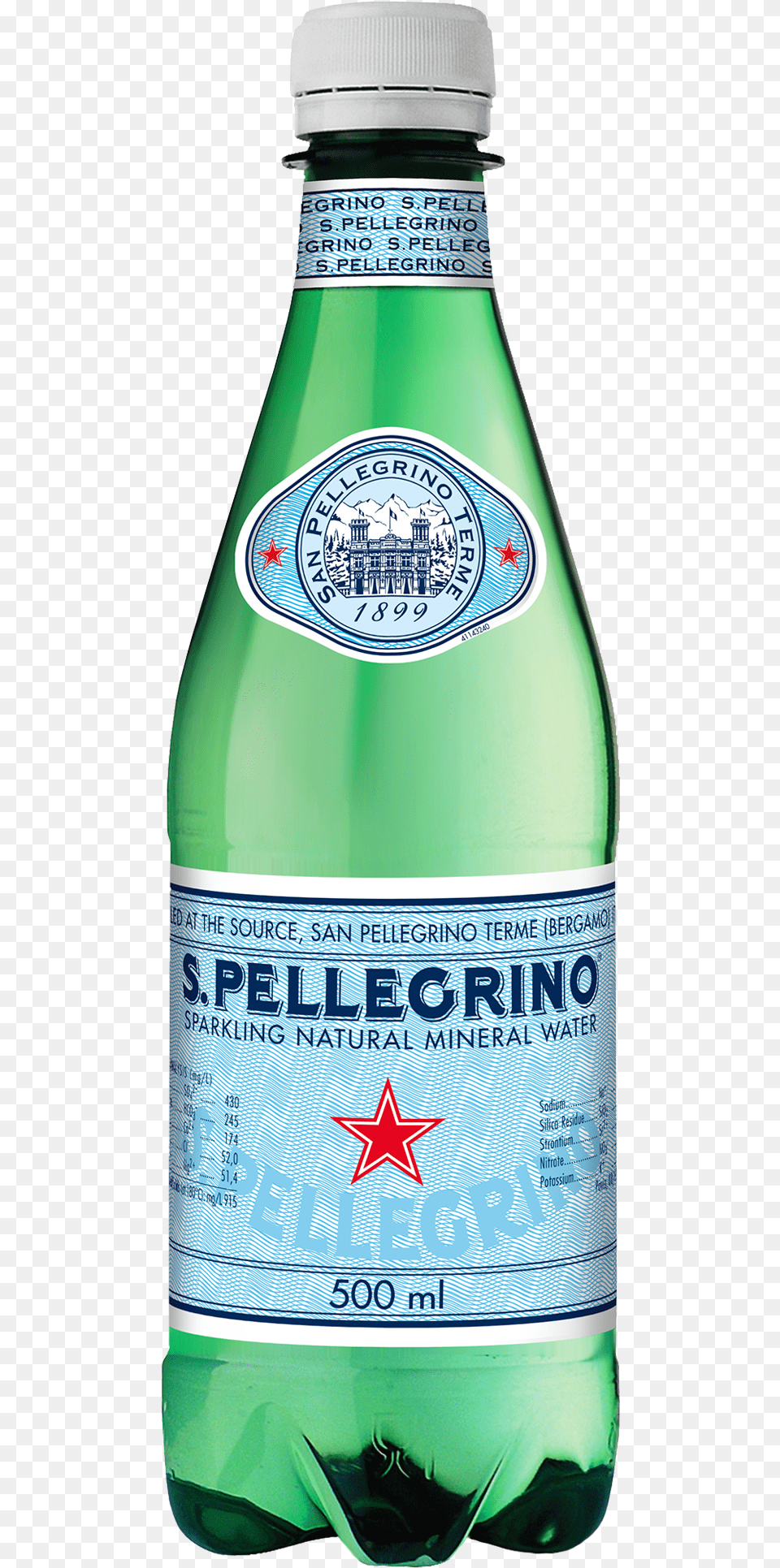 Pellegrino Sparkling Natural Mineral Water Pet Bottles San Pellegrino Mineral Water 169 Oz 24 Ct, Bottle, Alcohol, Beer, Beverage Free Png