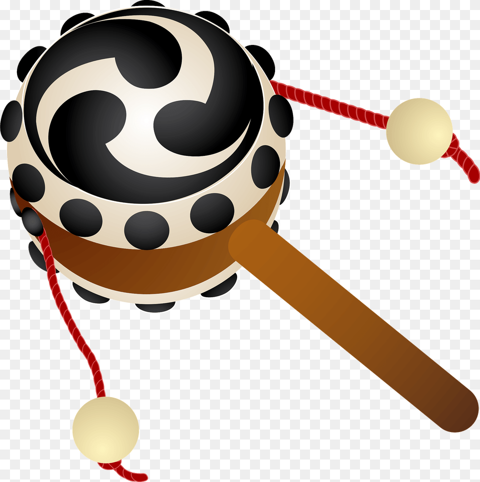 Pellet Drum Clipart, Rattle, Toy, Musical Instrument Free Png