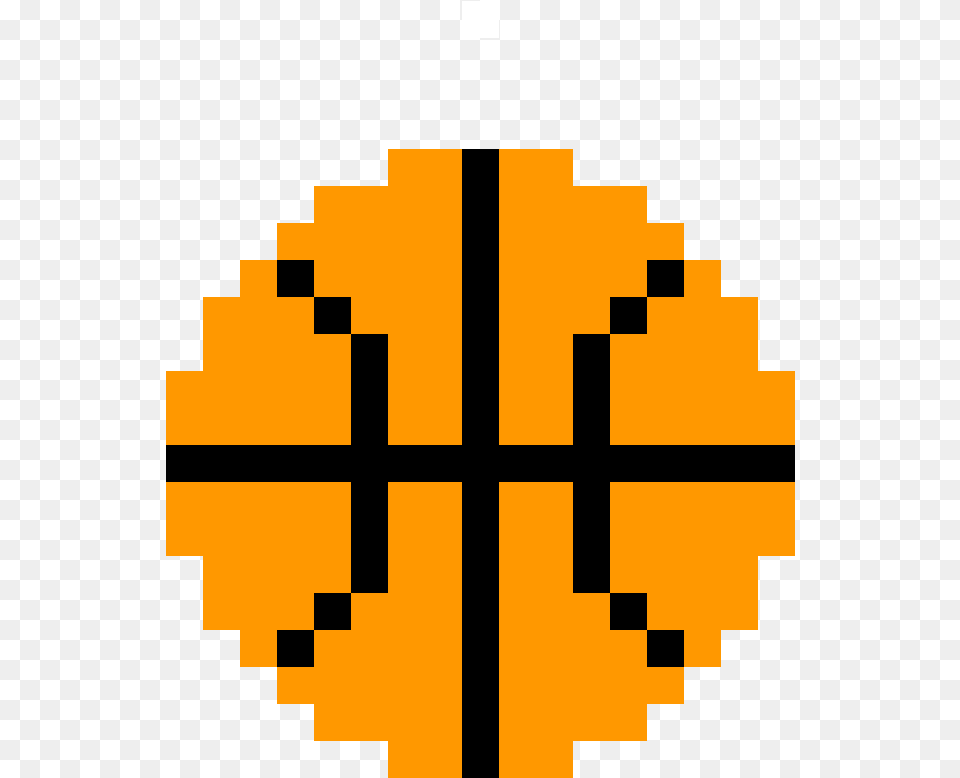 Pelota De Baloncesto Basketball Perler Bead Pattern, Leaf, Plant, Cross, Symbol Free Png