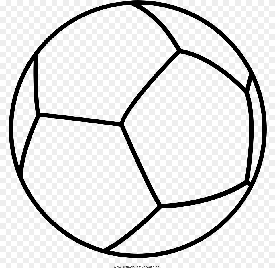 Pelota De Futbol Ball For Coloring, Gray Free Png