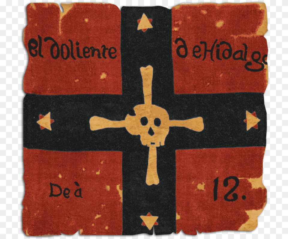 Pelotn De La Muerte El Doliente De Hidalgo Flag, Cross, Home Decor, Rug, Symbol Png Image