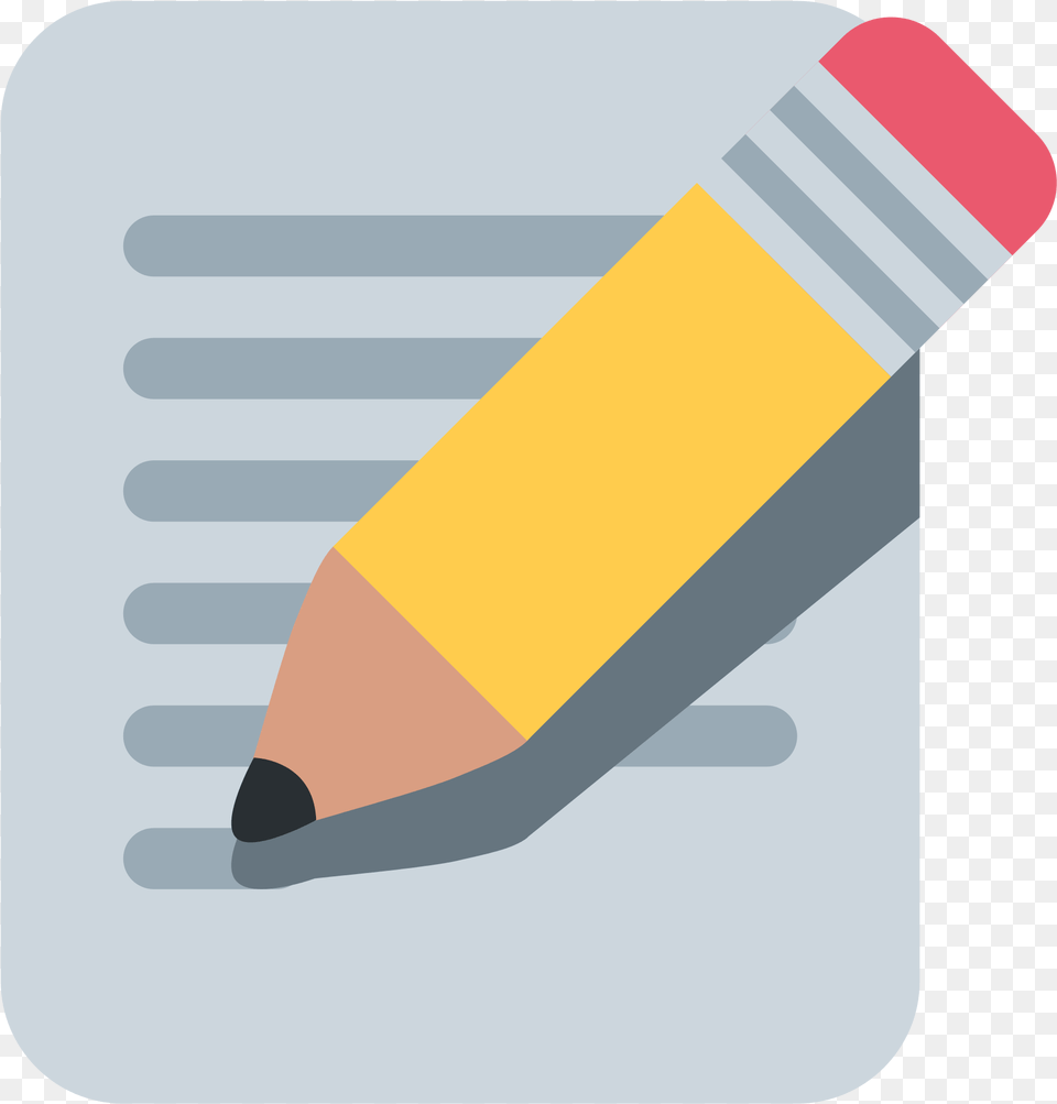 Pen And Paper Emoji, Pencil Png