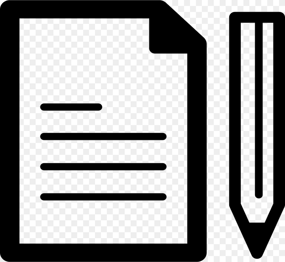 Pen And Paper Icon, Pencil Free Png