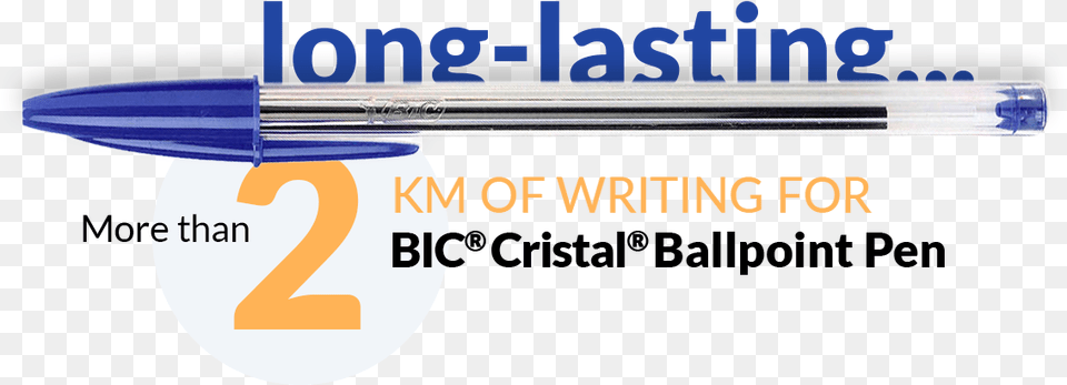 Pen And Text More Than 2 Km Of Writing Bic, Blade, Dagger, Knife, Weapon Free Png