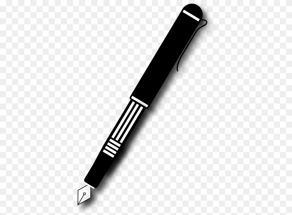 Pen Black And White, Cutlery, Fork Free Transparent Png