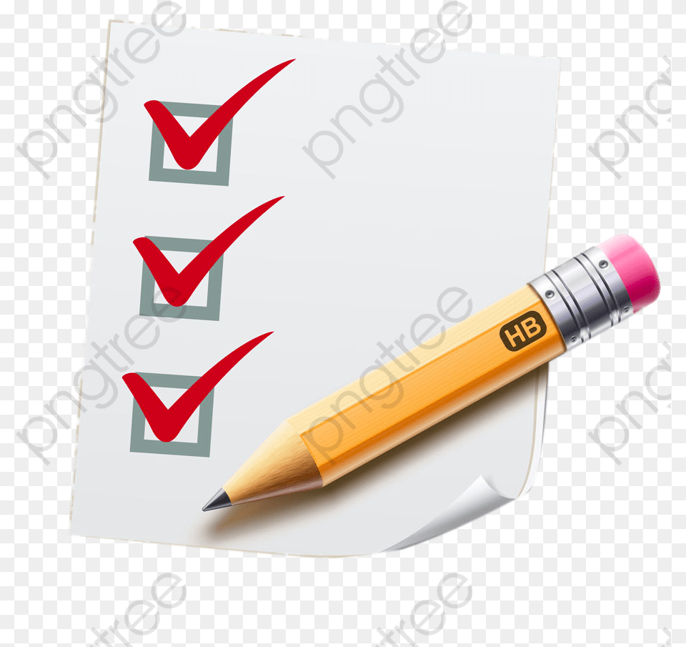 Pen Checklist, Pencil Free Transparent Png
