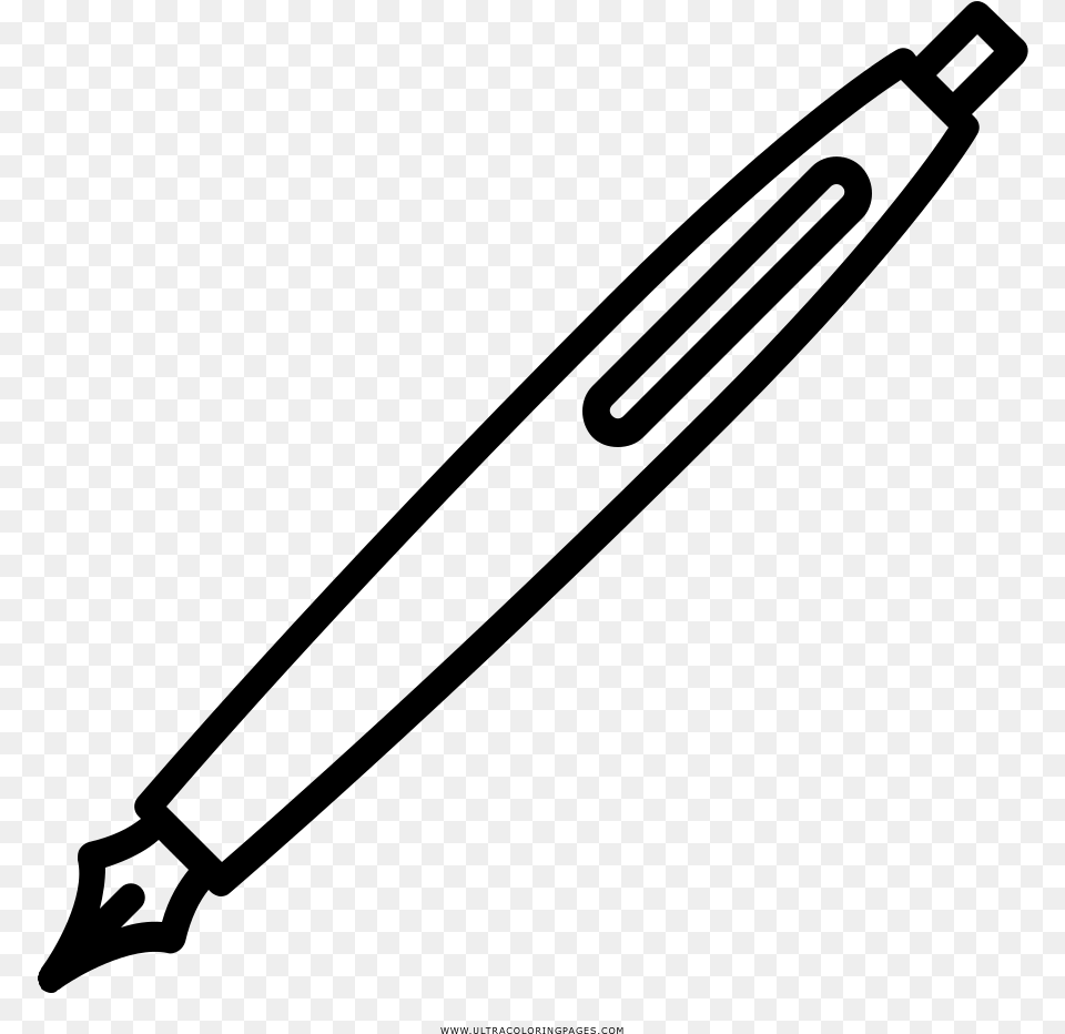 Pen Coloring, Gray Png Image