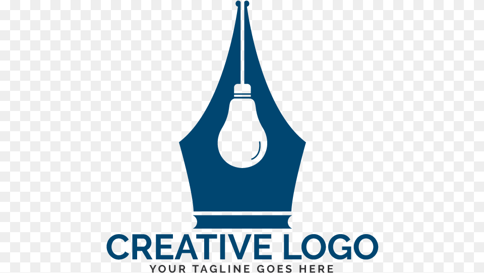 Pen Nib And Bulb Logo Idea Pen Logo, Accessories, Jewelry, Crown, Light Png