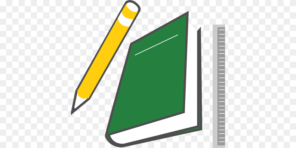 Pen Notebook And Ruler Vector Pencil, Blackboard Png Image