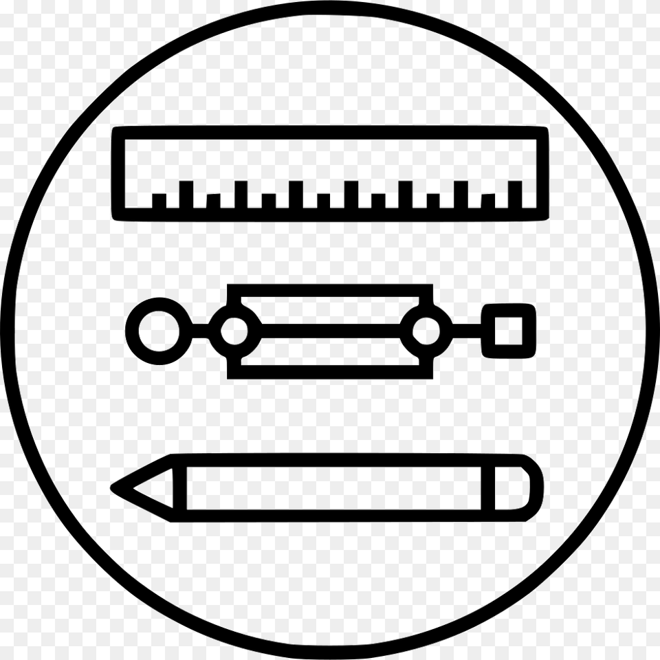 Pen Pencil Ruler Stationary Geometry Drawing Drawing, Disk, Stencil Png Image