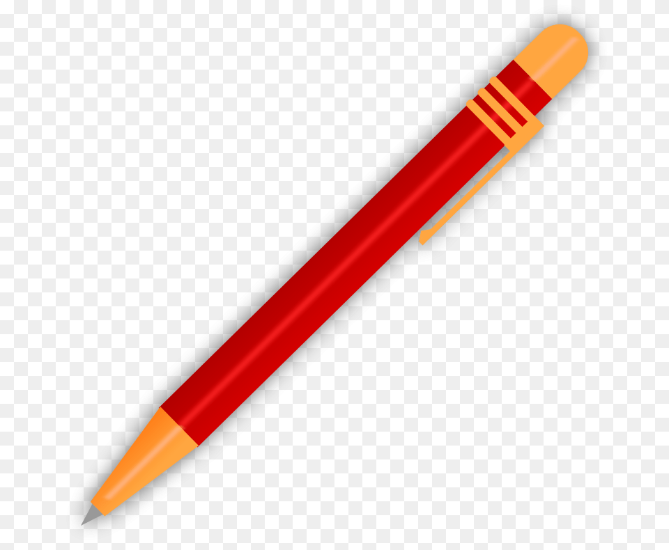 Pen Red, Pencil, Blade, Dagger, Knife Free Png