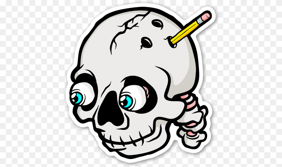 Pen Skulle Sticker, Baby, Person, Art, Drawing Png Image