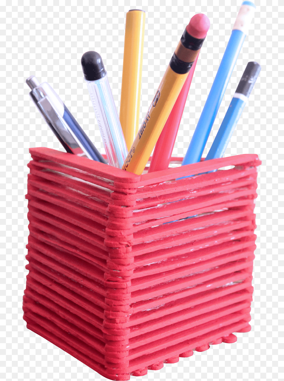 Pen Stand Transparent Image Pen Stand In, Cosmetics, Lipstick, Basket, Dynamite Free Png Download