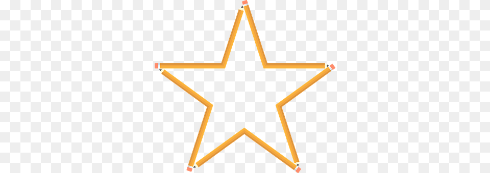 Pencil Star Symbol, Symbol, Cross Free Png