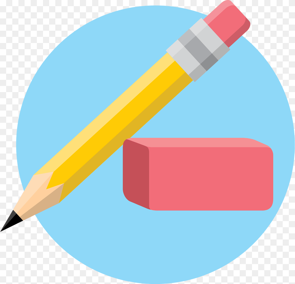 Pencil And Eraser Clipart, Rubber Eraser Free Png