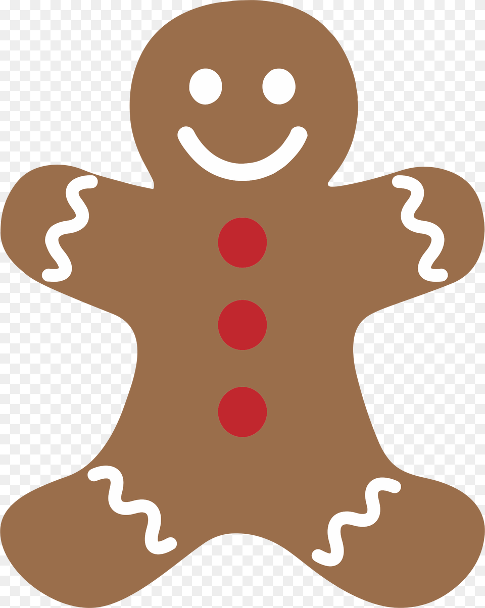 Pencil And In Color Gingerbread Man Clipart, Cookie, Food, Sweets Free Png Download