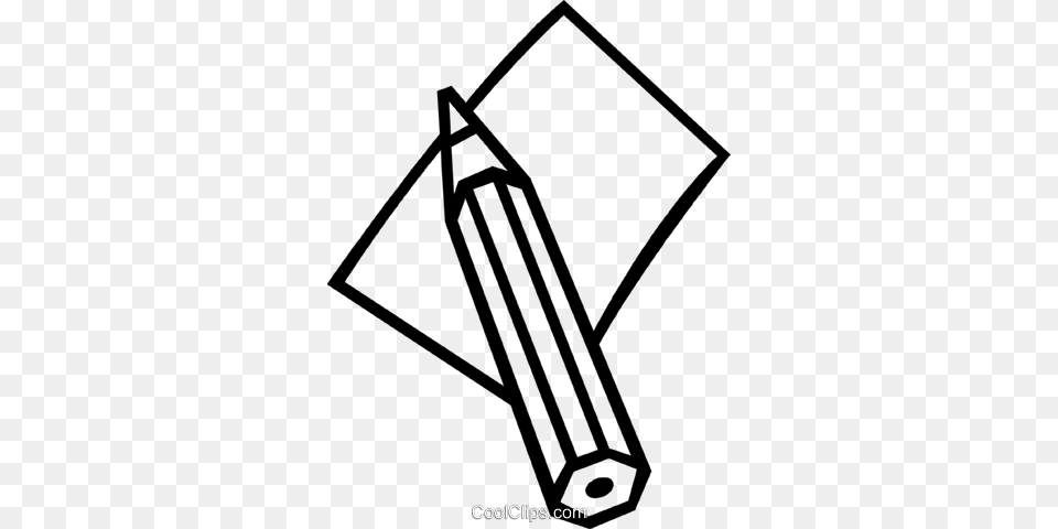 Pencil And Paper Royalty Vector Clip Art Illustration Free Transparent Png