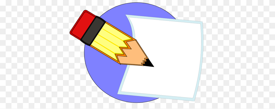 Pencil And Paper Vector Icon Png Image