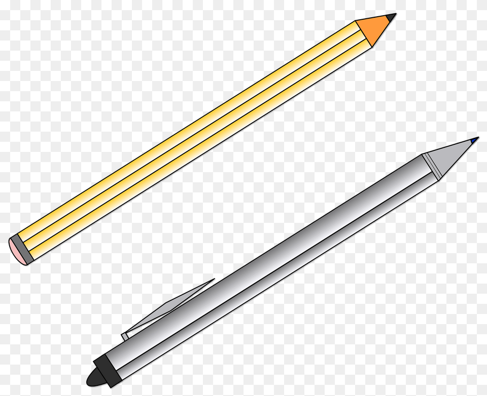 Pencil And Pen Clipart, Blade, Razor, Weapon, Dagger Png