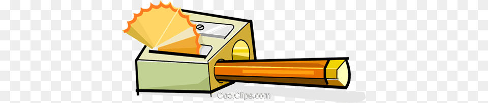 Pencil And Pencil Sharpener Royalty Vector Clip Art, Bulldozer, Machine Free Png Download