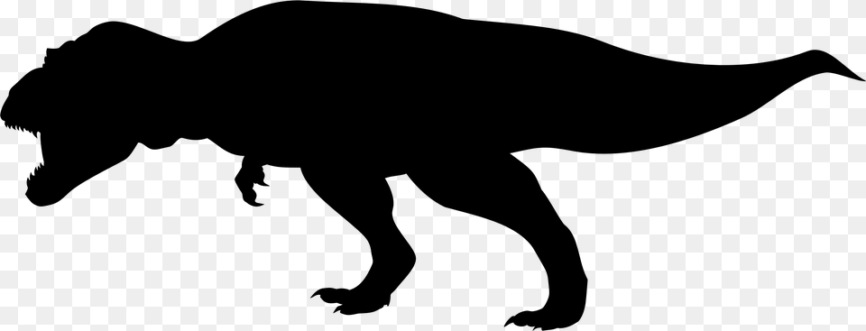 Pencil At Getdrawings Com T Rex Silhouette, Gray Free Png