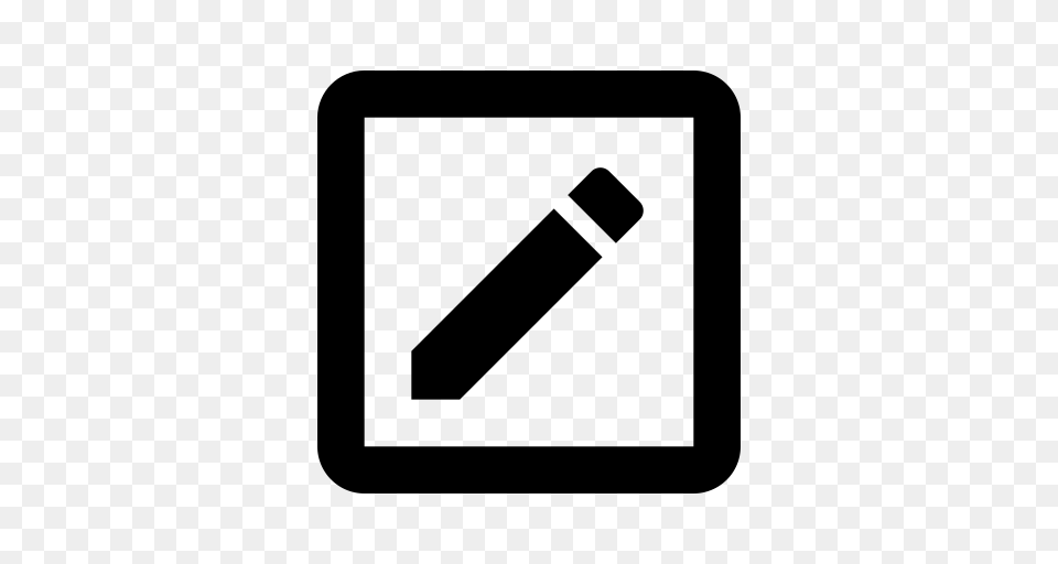 Pencil Box Outline Pencil School Icon With And Vector Format, Gray Free Transparent Png