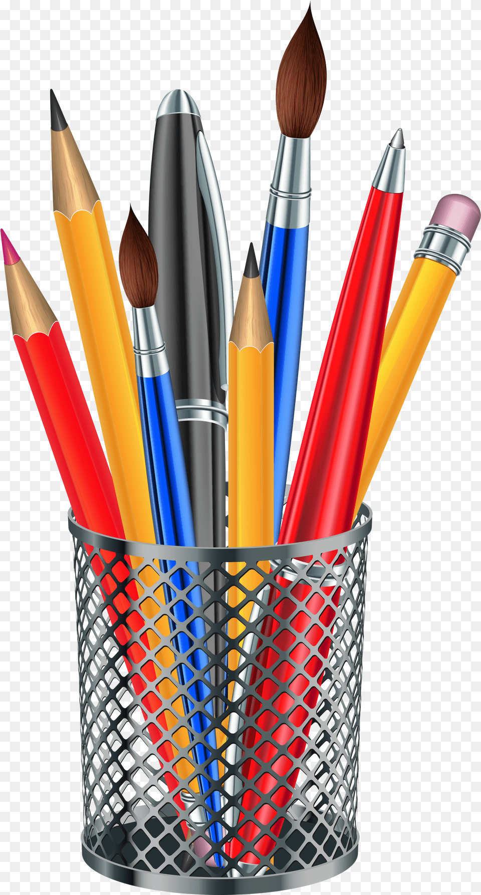 Pencil Brush Clip Art Transparent Background Pens And Pencils Clipart, Device, Tool Free Png