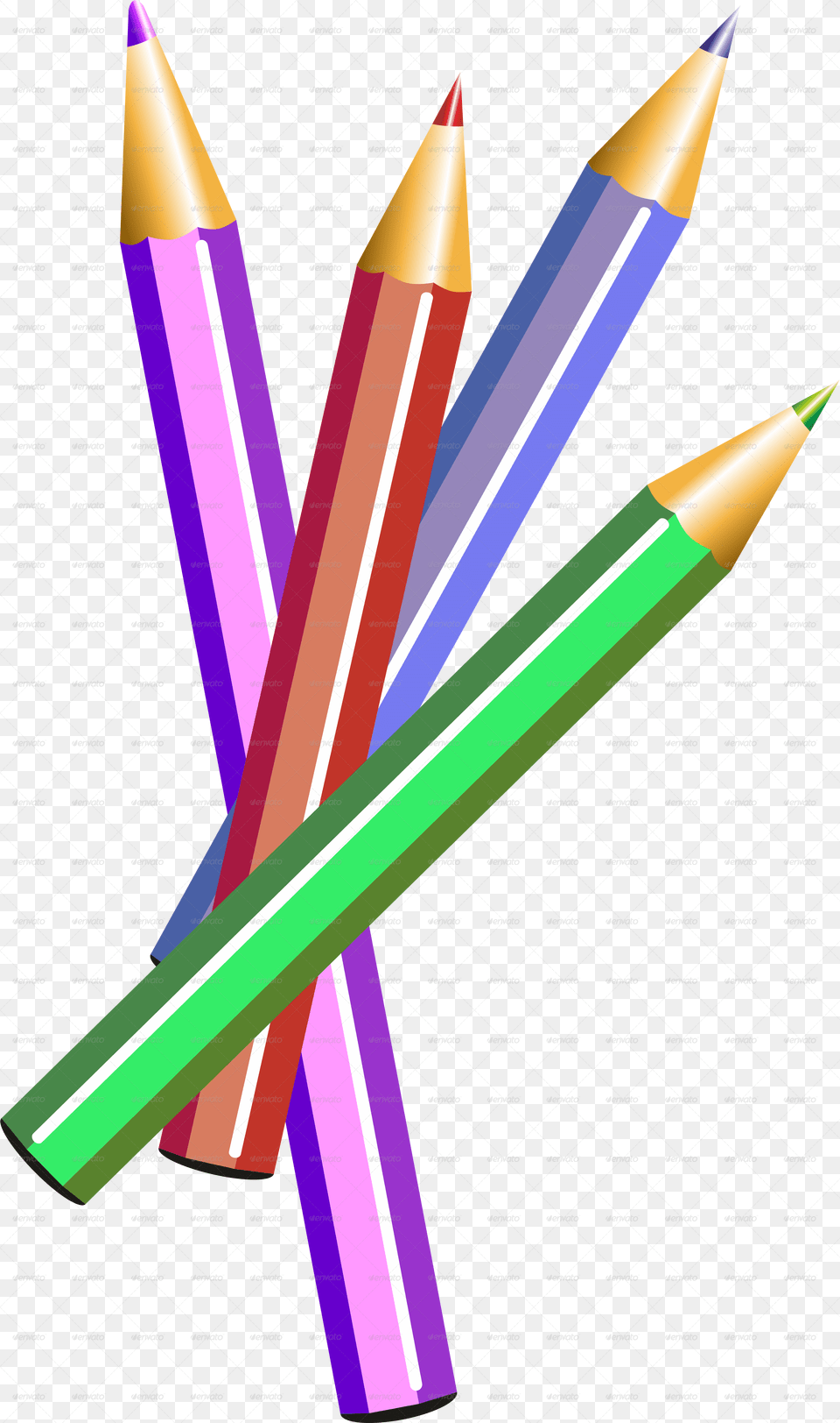 Pencil Cartoon Cartoon Colouring Pencils, Rocket, Weapon Free Png