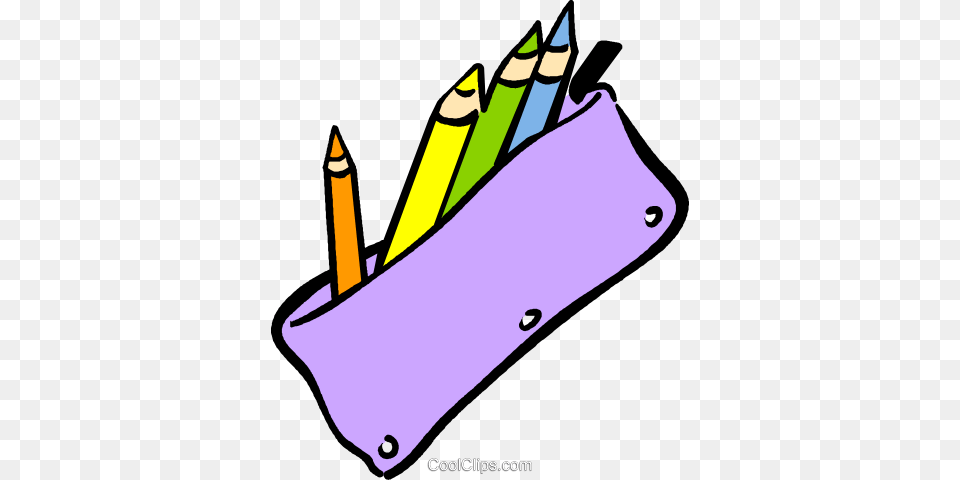 Pencil Case Royalty Vector Clip Art Illustration, Bow, Weapon, Pencil Box Free Transparent Png