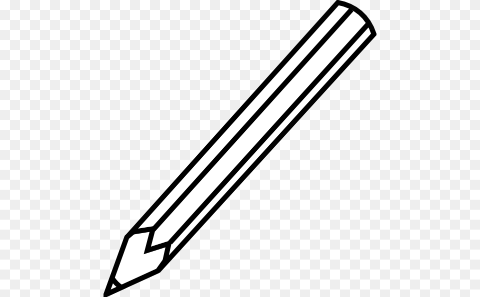 Pencil Clip Art Black And White, Smoke Pipe Free Png