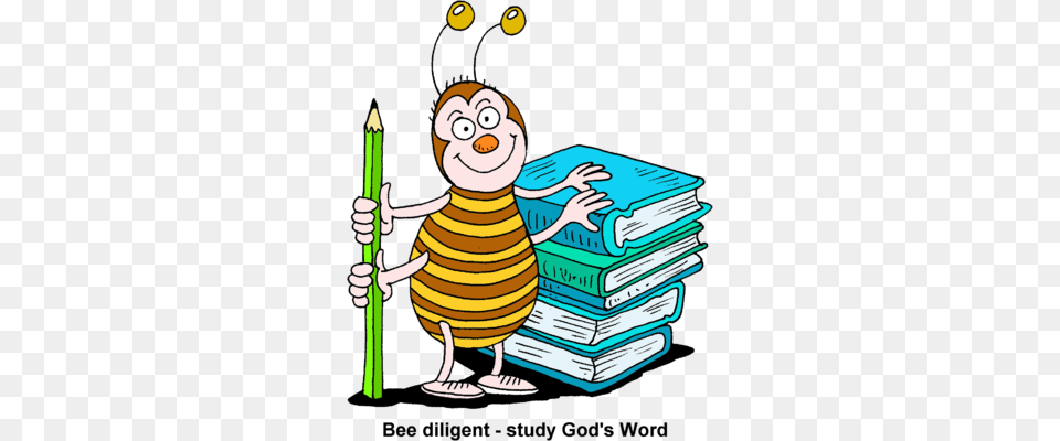 Pencil Clipart Bee, Book, Publication, Baby, Person Png