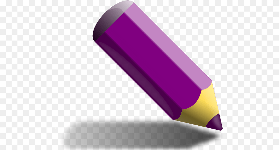 Pencil Clipart Vector Clip Blue Pencil Clipart, Purple Free Png Download
