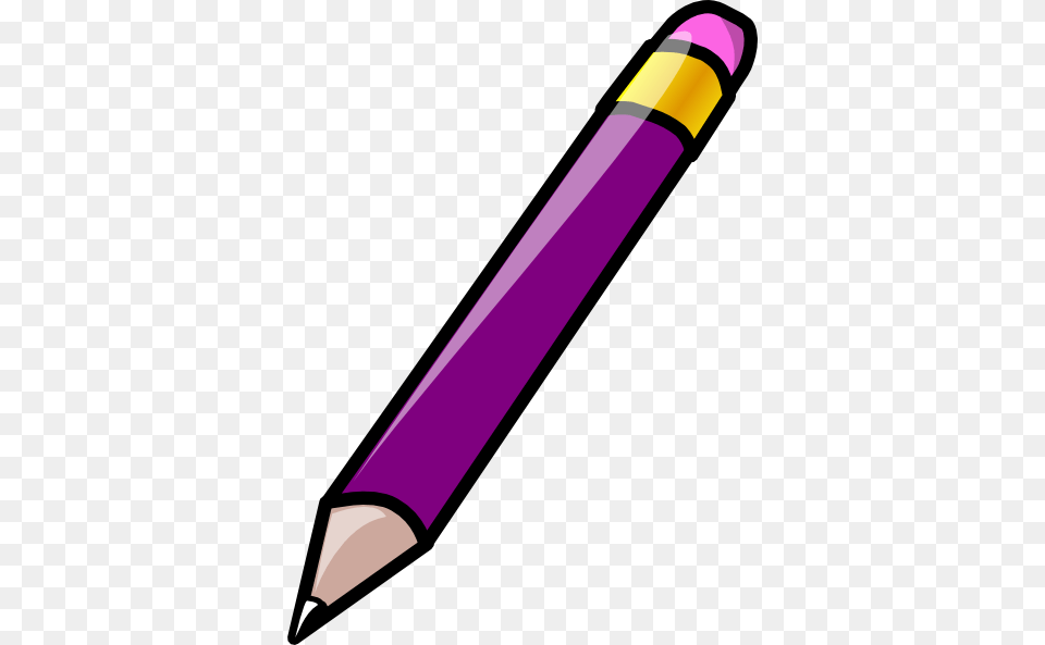 Pencil Clipart Violet, Rocket, Weapon Png Image