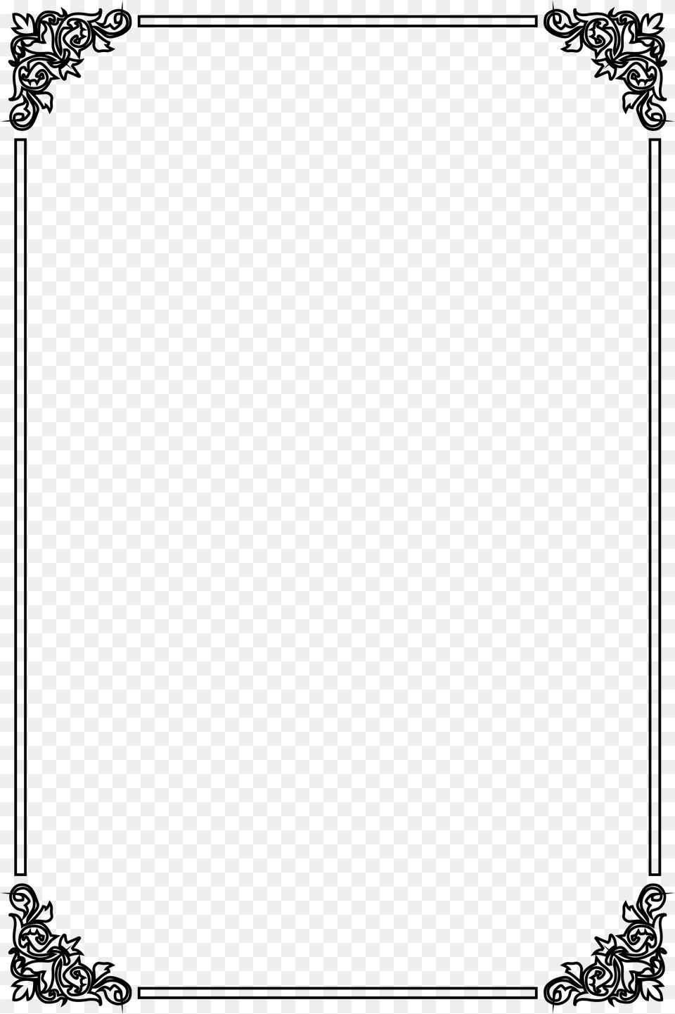 Pencil Colored Nature Louis St Border In Format, Gray Free Transparent Png