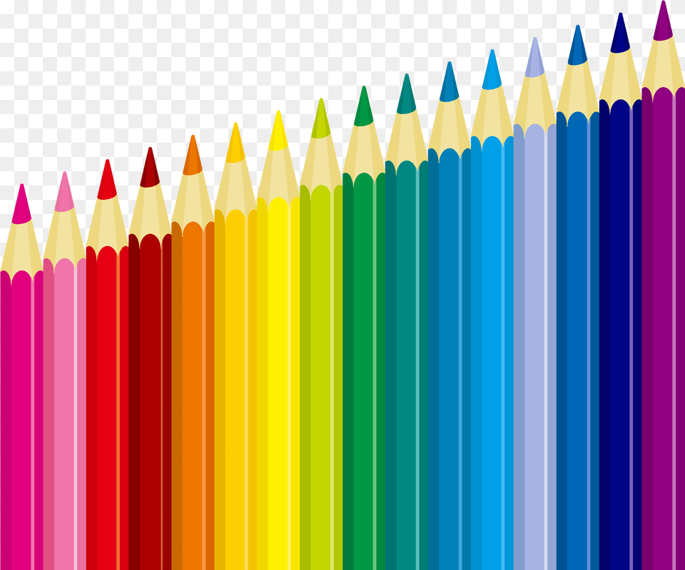Pencil Colorful Transprent Drawing Supplies Free Png